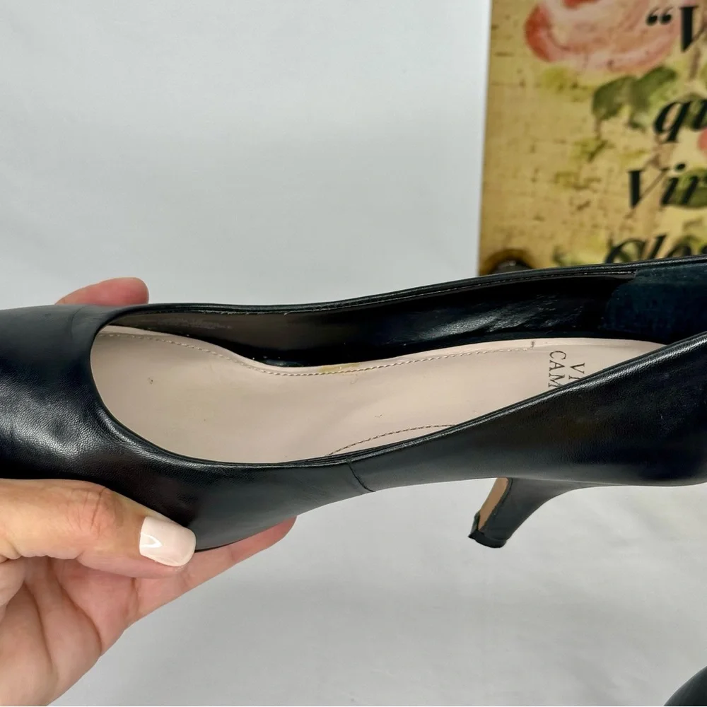 Vince Camuto Black Women's Pumps Mid Heels Size 9 - Picture 12 of 16